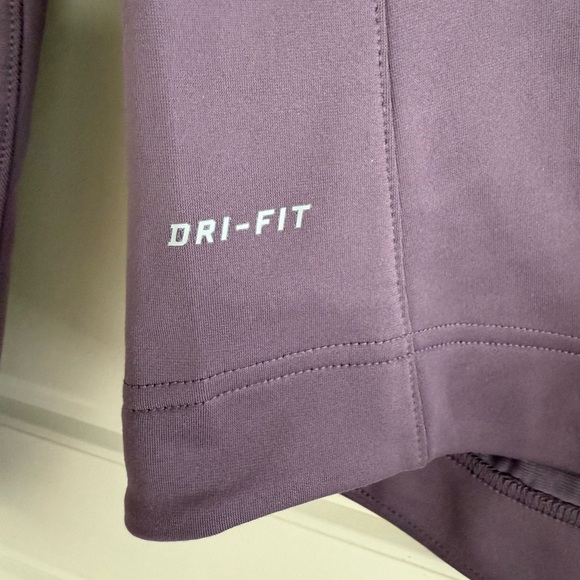 Women’s Nike Dri-Fit Long Sleeve Purple Pullover with Hood - Picture 2 of 5